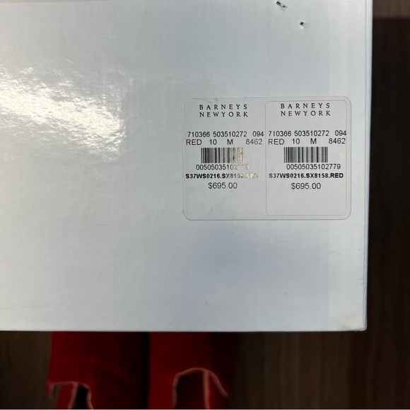 Maison Margiela Double Strap Future Low (Red Suede) Size 10 (44eu) - Picture 6 of 9